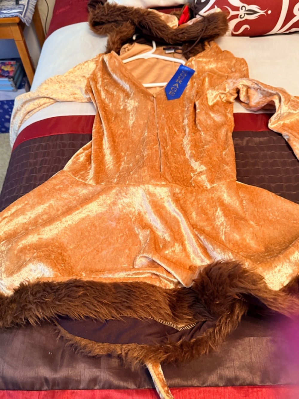 Cowardly Lion Costume Adult Medium Wizard of Oz Skater Dress